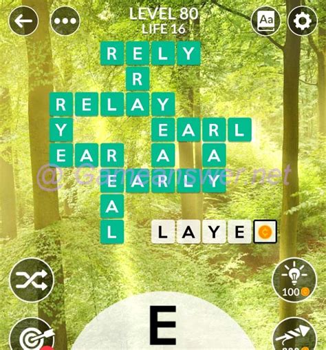 Wordscapes Level 80 Answers [ + Bonus Words ] .